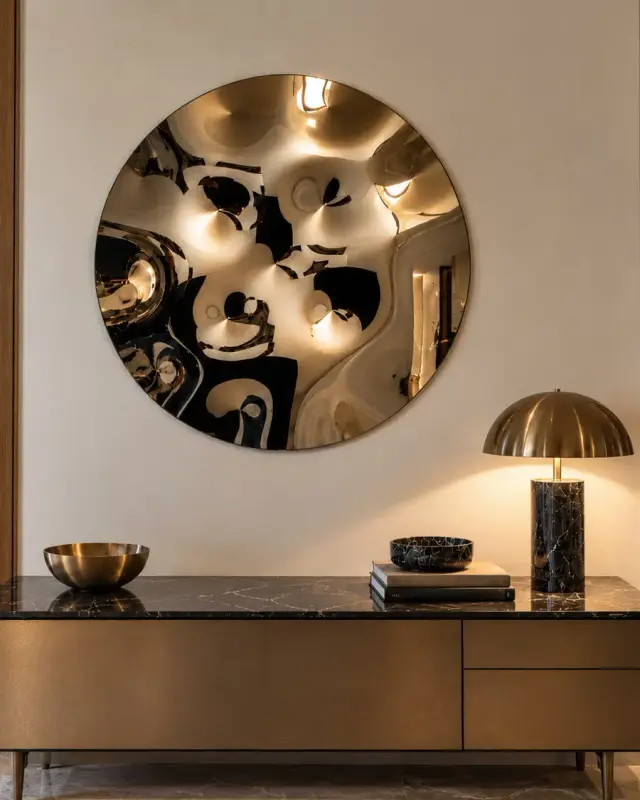 Chester – Mirrored-glass decorative panel, Bronze, interior